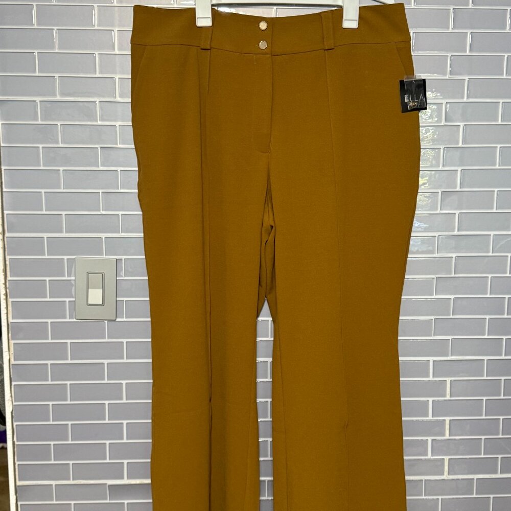 Ella Rafaella Women’s Pants – Size 16W – Mustard Yellow – Brand New With Tags